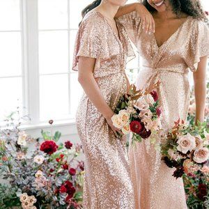 Gwen Sequin Dress by Revelry, size 6, color: Gold 204. EXCELLENT condition.